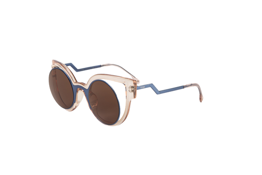 DESAPEGO THASSIA NAVES FENDI OCULOS FF0137/S AMBAR E AZUL