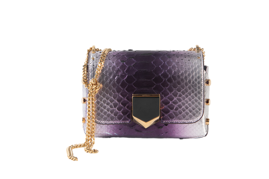 DESAPEGO THASSIA NAVES JIMMY CHOO LOCKETT EMBOSSED ROXA