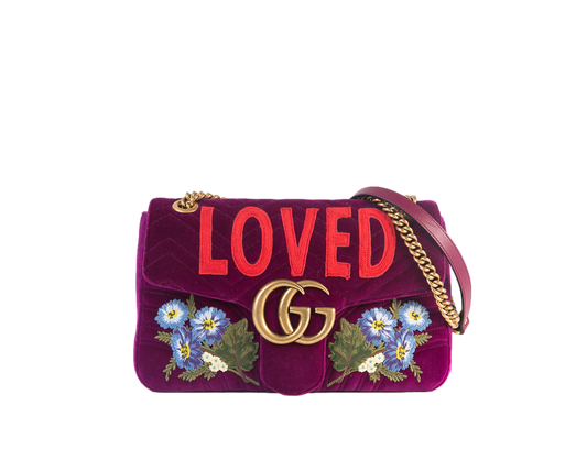 DESAPEGO THASSIA NAVES GUCCI MARMONT LARGE VELVET